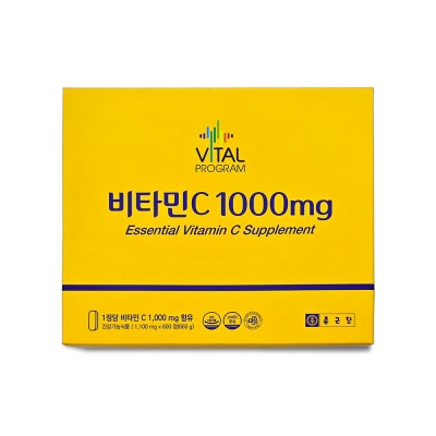 종근당 비타민C 1000mg 1100mg x 600캡슐