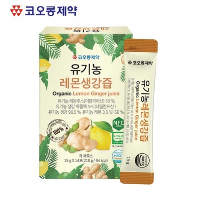 코오롱제약 유기농 레몬생강즙 15g x 14포