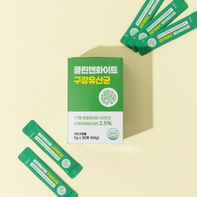 클린앤화이트 구강유산균 2g x 30포