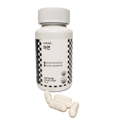 위드바이오 아연 450mg x 60캡슐
