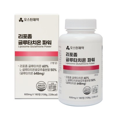 오스틴제약 리포좀 글루타치온 파워 600mg x 180정