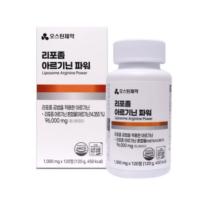 오스틴제약 리포좀 아르기닌 파워 1000mg x 120정 (오프라인 판매전용)
