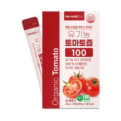 내츄럴플러스 유기농 토마토즙100 20g x 15포