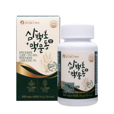 일진헬스케어 삼백초+맥문동 정 600mg x 60정