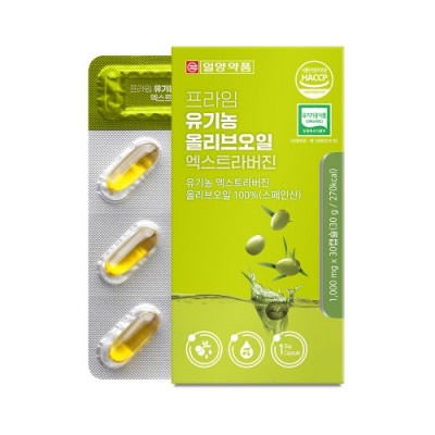 일양약품 프라인 유기농 올리브오일 엑스트라버진 1000mg x 30캡슐